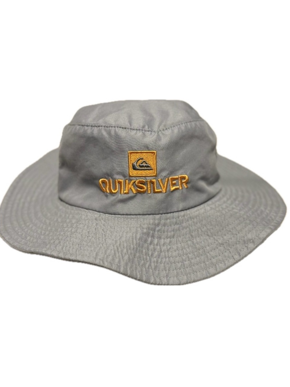 Quiksilver Grey Wide Brim Toddler/Infant Bucket Hat Sun Cap